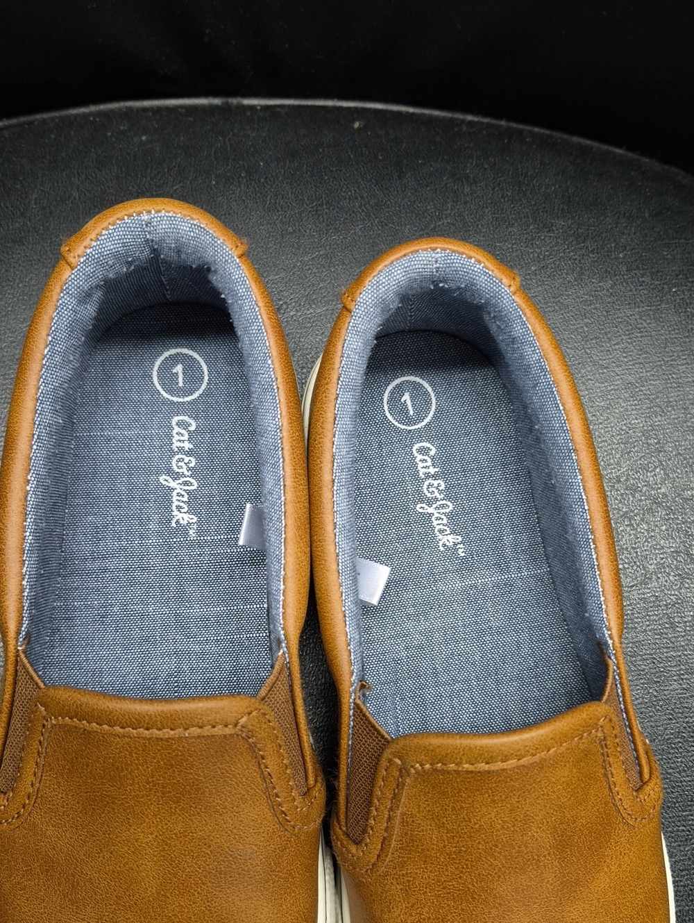 Cat & Jack Tan Slip-On Sneakers - Picture 2 of 6
